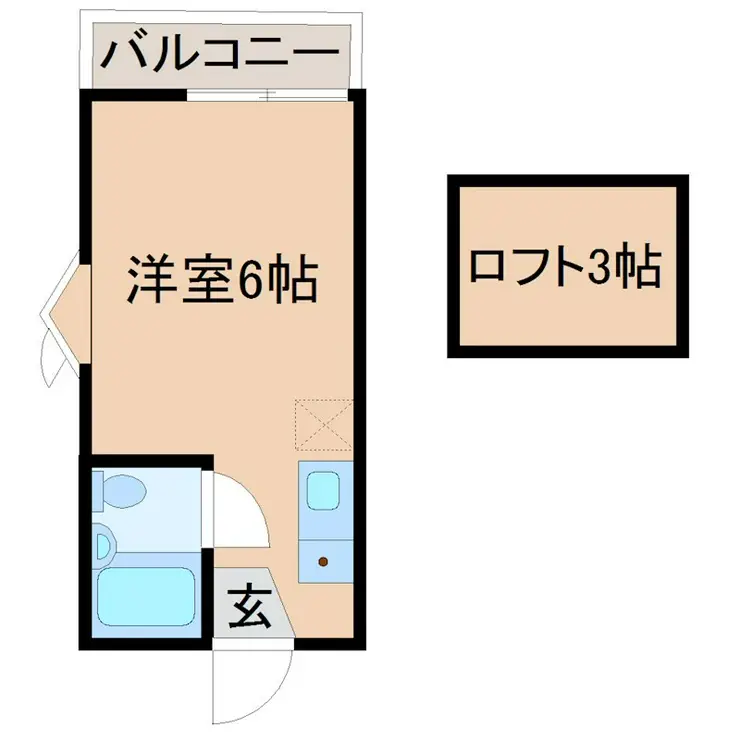 コーポ青木第2 2階階 間取り