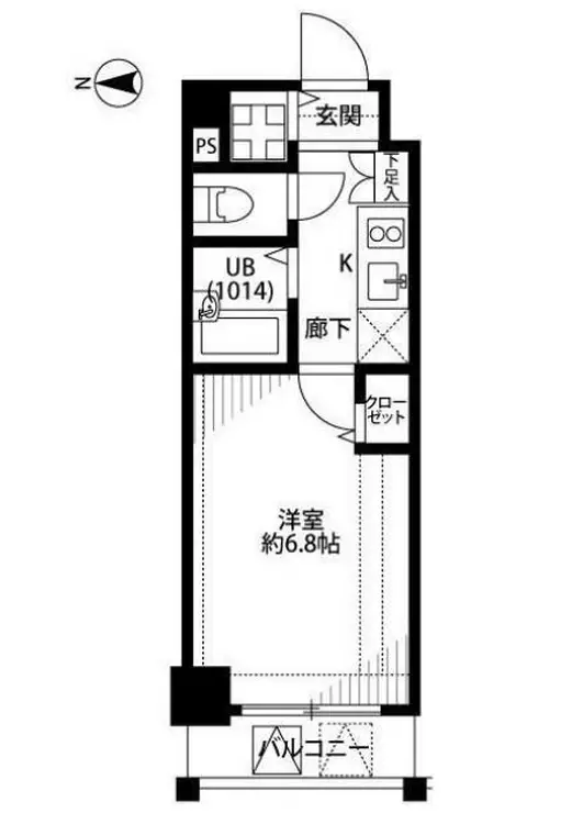 プレール・ドゥーク清澄白河 1階階 間取り