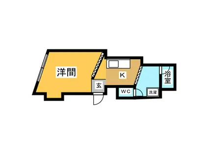 サンシャインビル神澤(1K/1階)の間取り写真