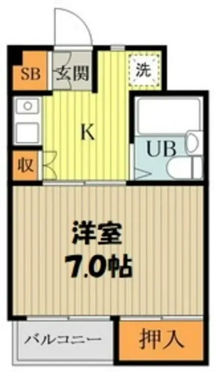 ハイツブルネット 1階階 間取り