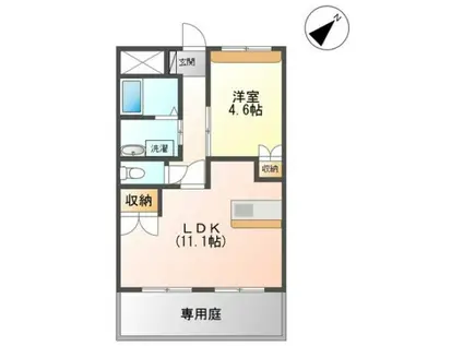 SKファミリア(1LDK/1階)の間取り写真