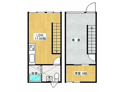 AREA 053 SITEーR(1LDK/1階)の間取り写真