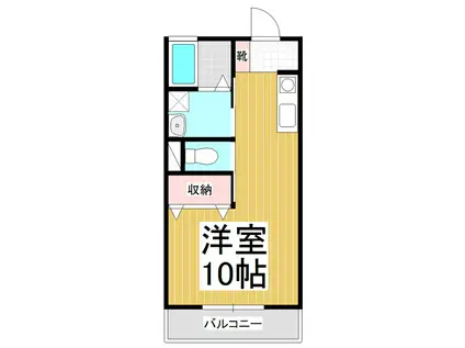 CASA D 諏訪町(ワンルーム/1階)の間取り写真
