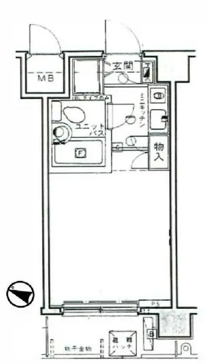 パーク・ノヴァ横浜阪東橋弐番館 3階階 間取り