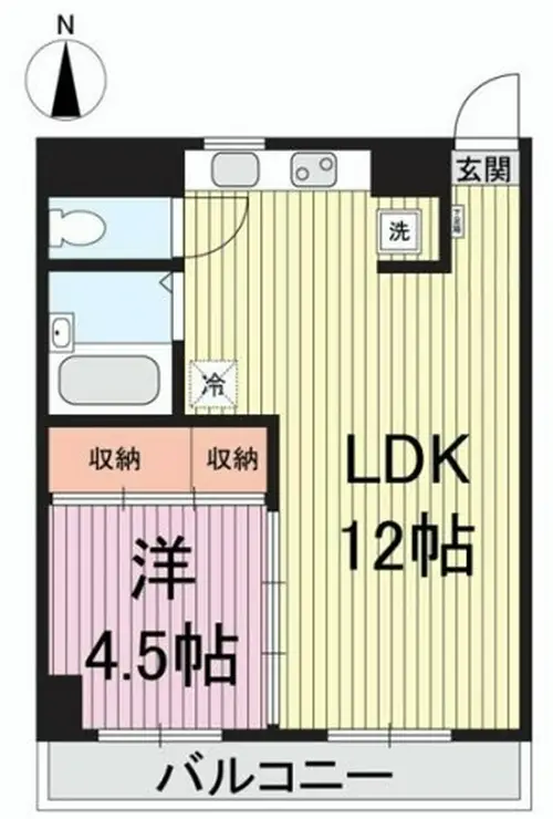 ニューライフ新宿参番館 11階階 間取り