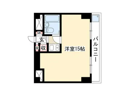 フィールドシティ新栄第3(1K/2階)の間取り写真