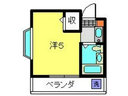 スターフィールド日吉(1K/2階)の間取り写真