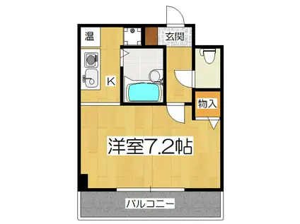 ARBLEII(1K/3階)の間取り写真