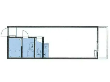 ラ・ブランシュール(1K/2階)の間取り写真