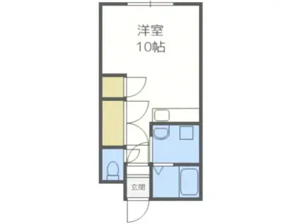 アイホーム銭函(ワンルーム/3階)の間取り写真