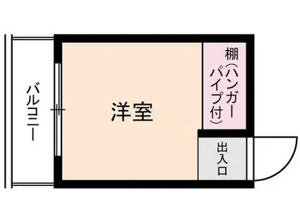 アミンズ聖蹟桜ヶ丘(ワンルーム/2階)の間取り写真