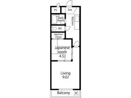 新日ビル豊明マンション(1LDK/7階)の間取り写真