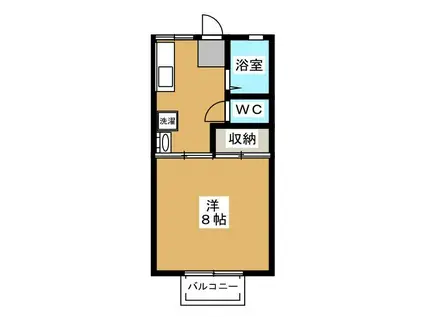 マイライフ(1K/2階)の間取り写真