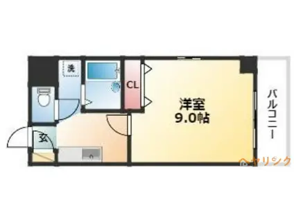 プチメゾン稲生II(1K/3階)の間取り写真