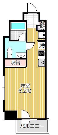 スタイリオ中延(ワンルーム/7階)の間取り写真