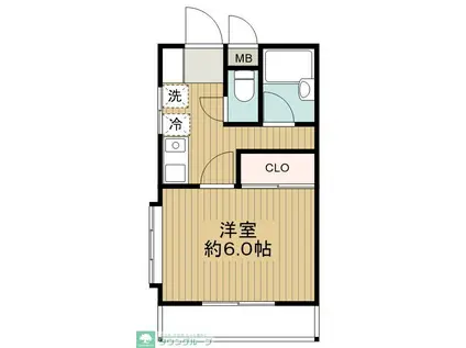 ルミエール(1K/3階)の間取り写真