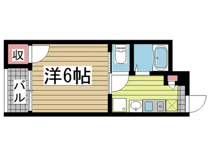 六甲台ベネフィック(1K/1階)の間取り写真