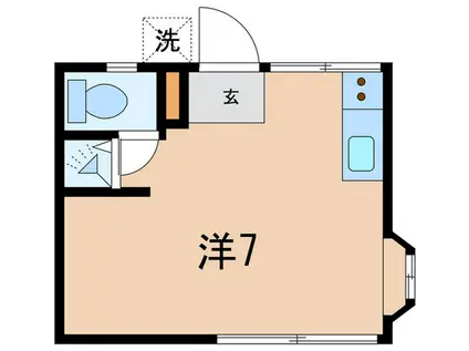 セゾンみつせ(ワンルーム/1階)の間取り写真