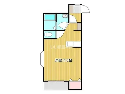 マンション司II(ワンルーム/2階)の間取り写真