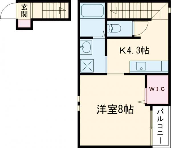 エスぺランサ(1K/2階)の間取り写真