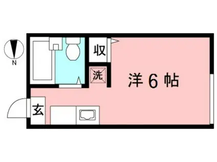 アーバンハイツ(ワンルーム/2階)の間取り写真