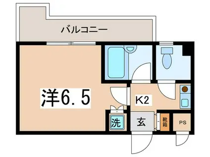 オセアン湘南台(1K/8階)の間取り写真