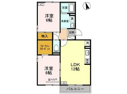 ジュエリー(2LDK/2階)の間取り写真