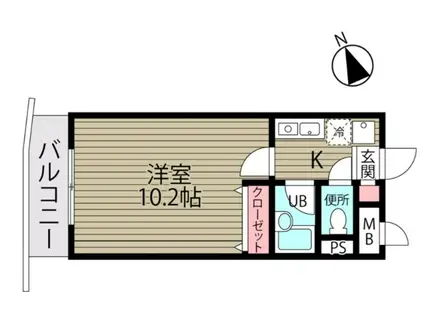 ダイヤマンション(1K/4階)の間取り写真
