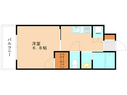  飛幡ブレイン(1K/3階)の間取り写真