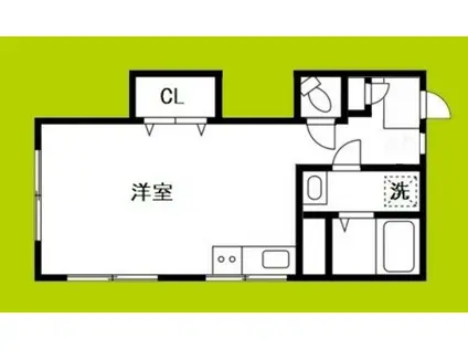 日本橋マンション(ワンルーム/3階)の間取り写真