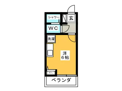 ファインコート橋本(ワンルーム/2階)の間取り写真