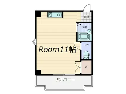 倉橋マンション(ワンルーム/5階)の間取り写真