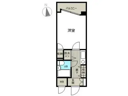 ザ・ステージ早稲田(1K/4階)の間取り写真