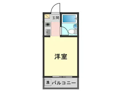 グランジュール小岩(ワンルーム/4階)の間取り写真