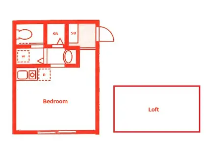 フェリーチェ上反町A棟(ワンルーム/2階)の間取り写真