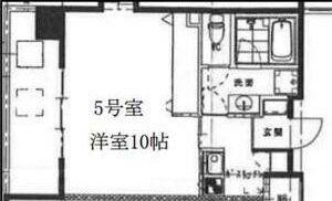 S-FORT江坂公園(1K/4階)の間取り写真