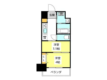 CLUB ORIENT BLD NO.122(2K/2階)の間取り写真