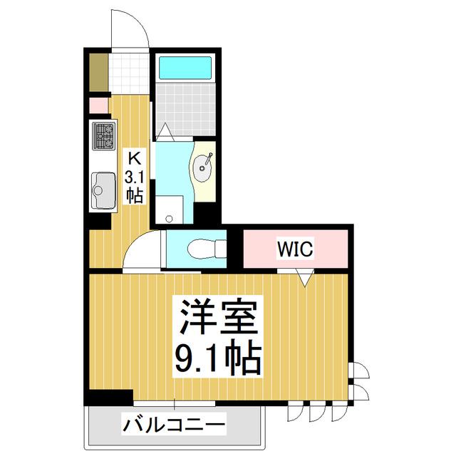 GRAND D-ROOM村井北(1K/2階)の間取り写真