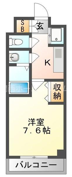 リアライズ門真本町(1K/3階)の間取り写真