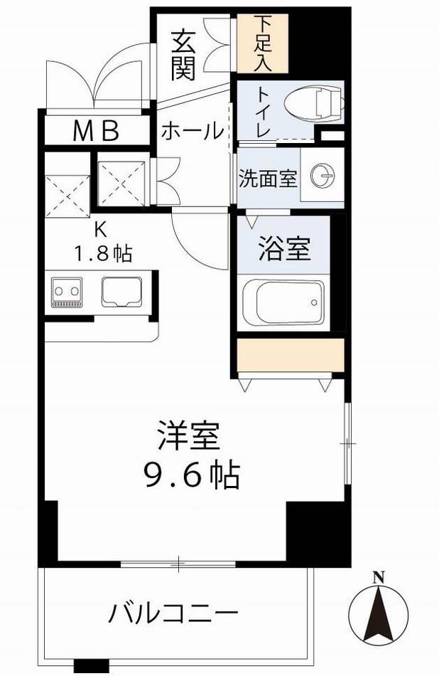 イーストヴィラ梅田(ワンルーム/5階)の間取り写真