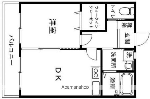 ヴィラージュR・K(1LDK/5階)の間取り写真