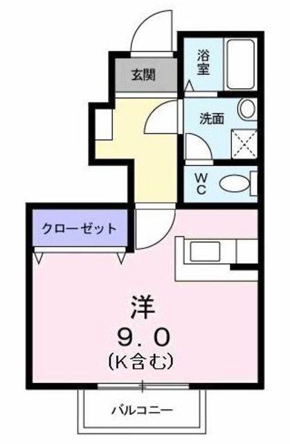 ベル・シャトレ(ワンルーム/1階)の間取り写真