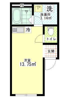 ブリエエイト(ワンルーム/5階)の間取り写真