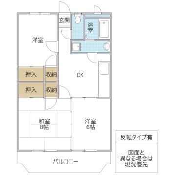 ルミエール(3DK/3階)の間取り写真