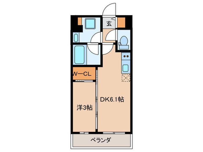JMFRESIDENCE学芸大学(1DK/4階)の間取り写真
