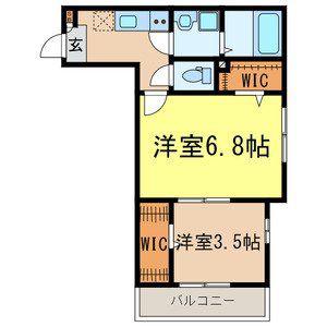 REVE大宮(2K/2階)の間取り写真