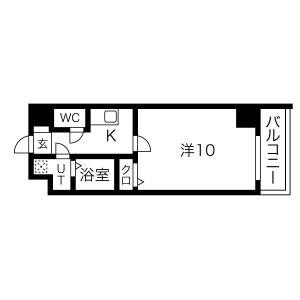 M・STAGE 藤が丘(1K/8階)の間取り写真