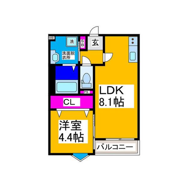 REGIES京都梅小路(1LDK/3階)の間取り写真