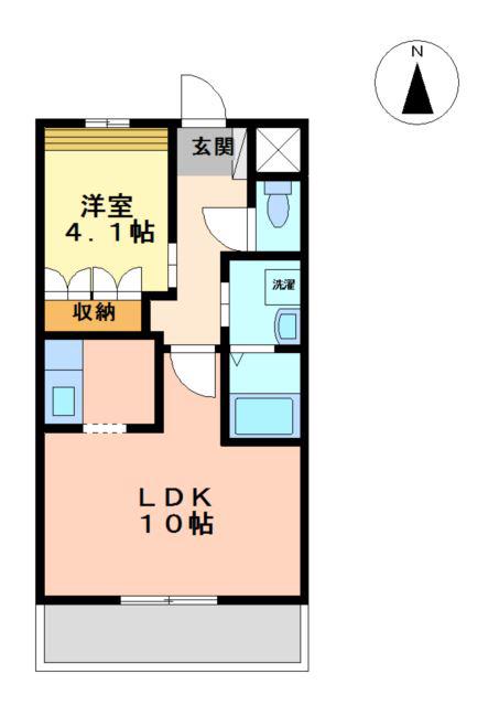 メゾンドジャンヴィエ(1LDK/1階)の間取り写真