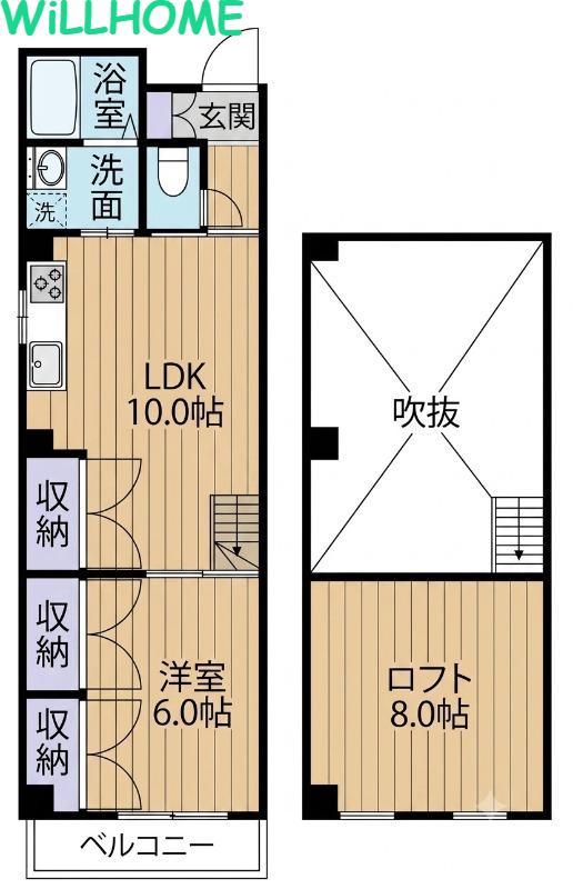 ヤマイチプラザ吉田II(1LDK/3階)の間取り写真
